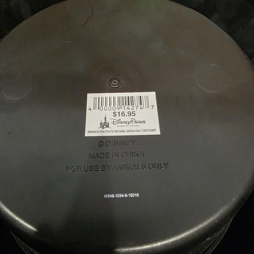Disney Tails Dog Bowl Black